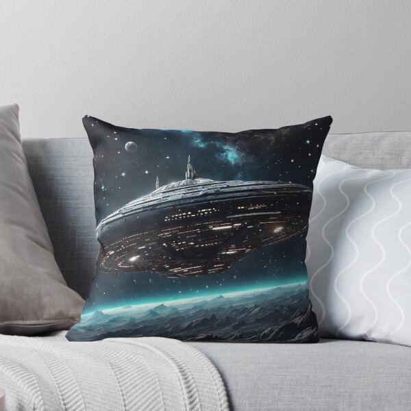 Item preview, Spaceship On The Edge Of Darkness designed and sold by Roanemermaid.