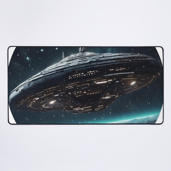 Item preview, Spaceship On The Edge Of Darkness designed and sold by Roanemermaid.