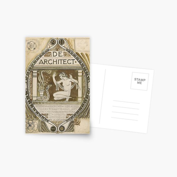 Item preview, De Architect Book Cover designed and sold by Vintage8.