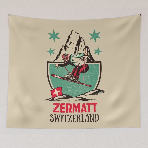 Item preview, Vintage Zermatt Switzerland Design designed and sold by GoodOldVintage.