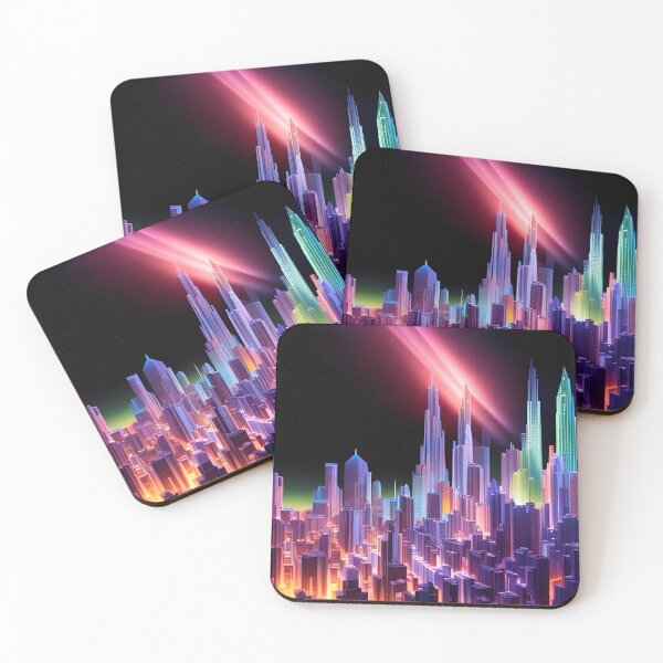 Item preview, Vibrant Spacecore Cityscape  designed and sold by Roanemermaid.