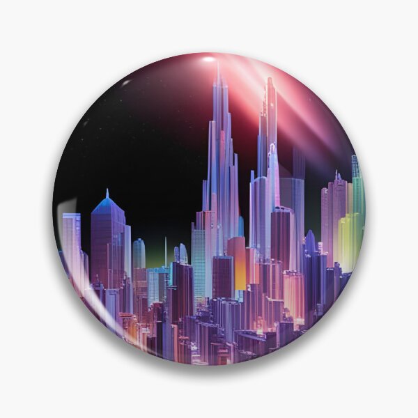 Item preview, Vibrant Spacecore Cityscape  designed and sold by Roanemermaid.