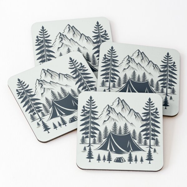 Item preview, Camping at the Foot of the Mountains designed and sold by AOCollections.