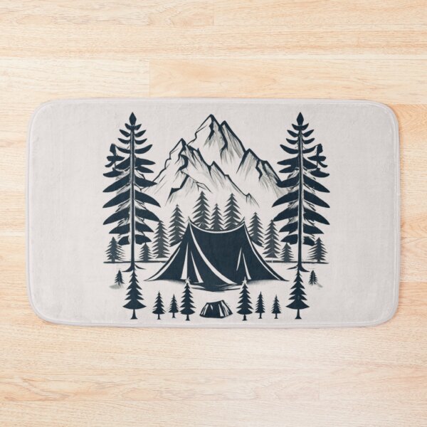 Item preview, Camping at the Foot of the Mountains designed and sold by AOCollections.