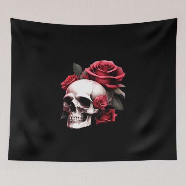 Item preview, SKULL ROSES HALLOWEEN DAY OF DEADS DIA DE MUERTOS MEXICAN #ogirdor designed and sold by ogirdorgraphics.