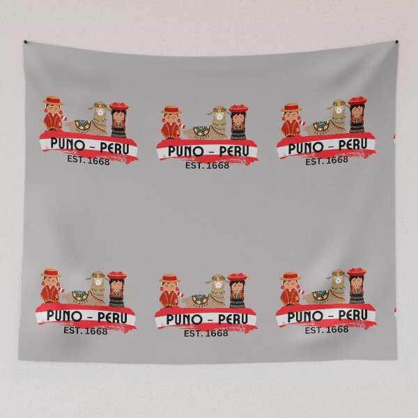 Item preview, Puno - Uros Island -  Peruvian kids and a lhama designed and sold by dwangarts.
