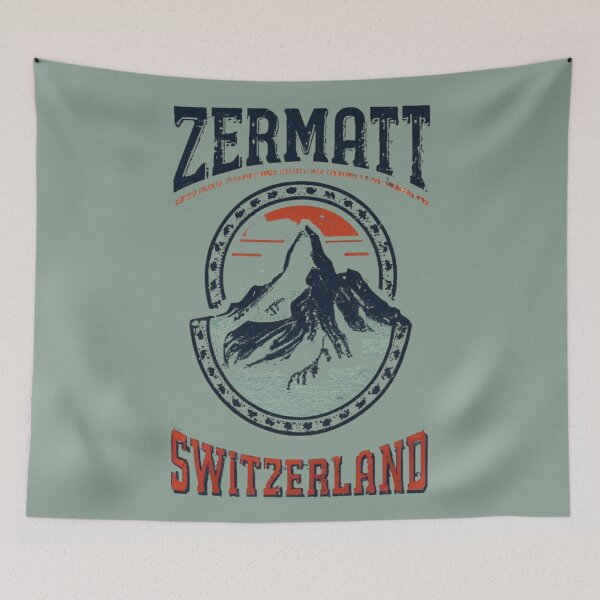 Item preview, Vintage Zermatt Switzerland Design designed and sold by GoodOldVintage.