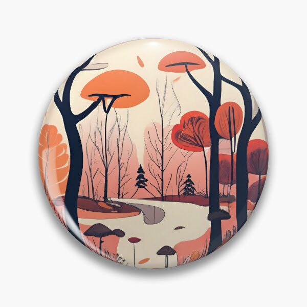 Item preview, Autumn Forest Minimalistic Drawing designed and sold by Patricks-Art.
