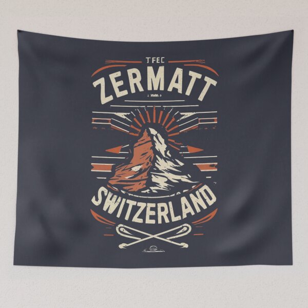 Item preview, Vintage Zermatt Switzerland Design designed and sold by GoodOldVintage.