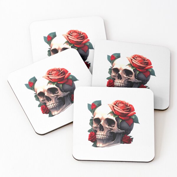 Item preview, SKULL ROSES HALLOWEEN DAY OF THE DEAD DIA DE MUERTOS MEXICAN #ogirdor designed and sold by ogirdorgraphics.