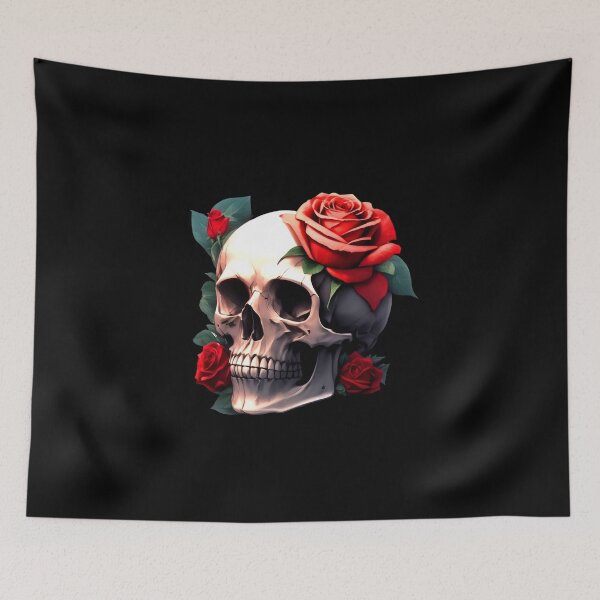 Item preview, SKULL ROSES HALLOWEEN DAY OF THE DEAD DIA DE MUERTOS MEXICAN #ogirdor designed and sold by ogirdorgraphics.