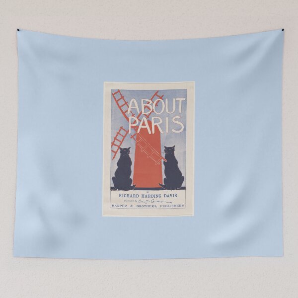 Item preview, Vintage Paris Cat Poster designed and sold by Caroline Amanda.