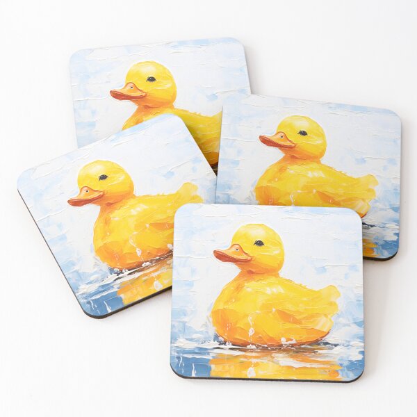 Item preview, Glacial Serenity of a Yellow Rubber Duck designed and sold by BrotherQY.
