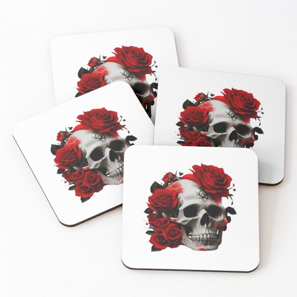 Item preview, SKULL ROSES HALLOWEEN DAY OF THE DEAD DIA DE MUERTOS MEXICAN #ogirdor designed and sold by ogirdorgraphics.