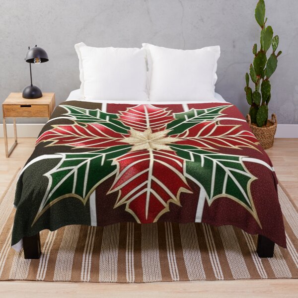 Item preview, Poinsettia metallic designed and sold by Roxburylane.