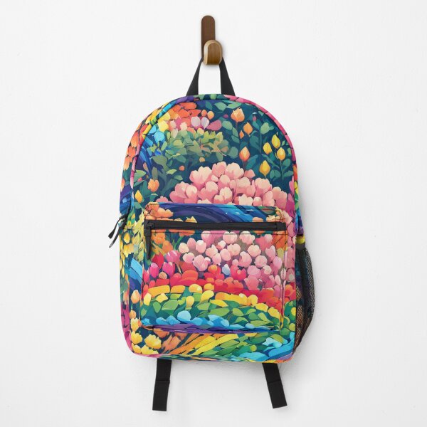 Item preview, Colorful flowers form rainbows designed and sold by MindFrank.