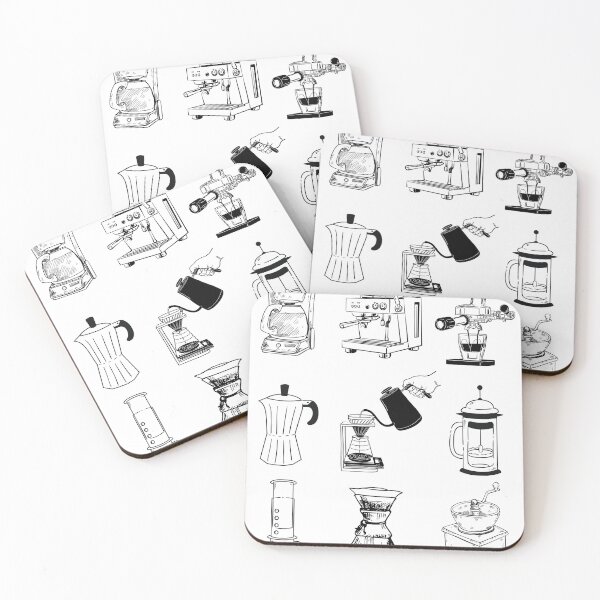 Item preview, Coffee Machines- Black & White  designed and sold by HappynessDesign.