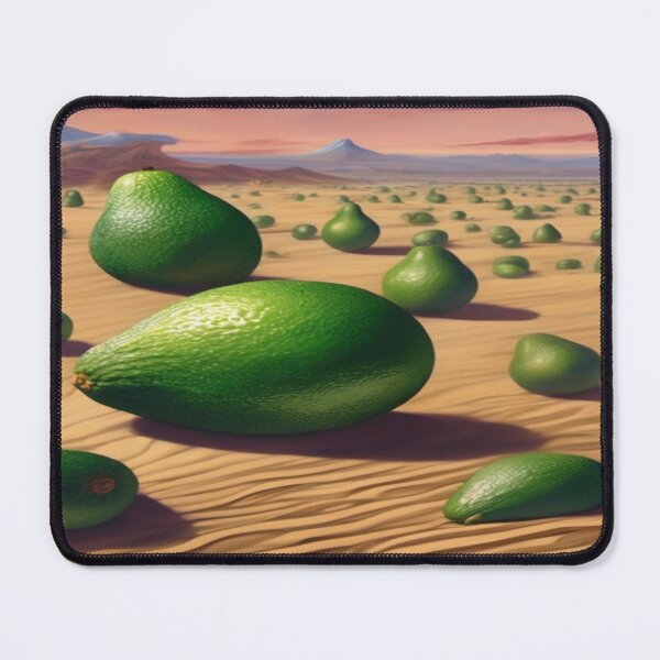 Item preview, Avocado Desert Surrealist Painting designed and sold by druidwolfart.