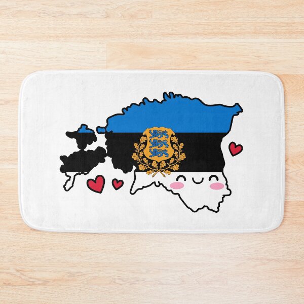 Item preview, Estonia Flag Map Smile with Love designed and sold by pixelsparkzone.