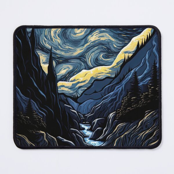 Item preview, Thule River Valley at Night designed and sold by OccultDreams.
