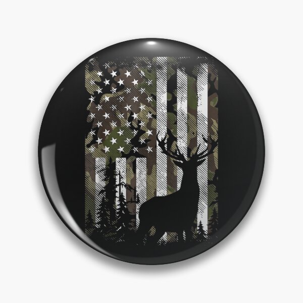 Item preview, Camo US Flag Deer Elk Buck Camoflage Hunting Hunter Dad Gift  designed and sold by DonaldLMontalvo.