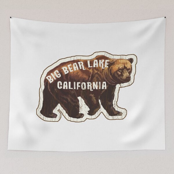 Item preview, Big Bear Lake California Vintage Style Skiing Boating Hiking Camping designed and sold by DESTINATIONS DECAL.