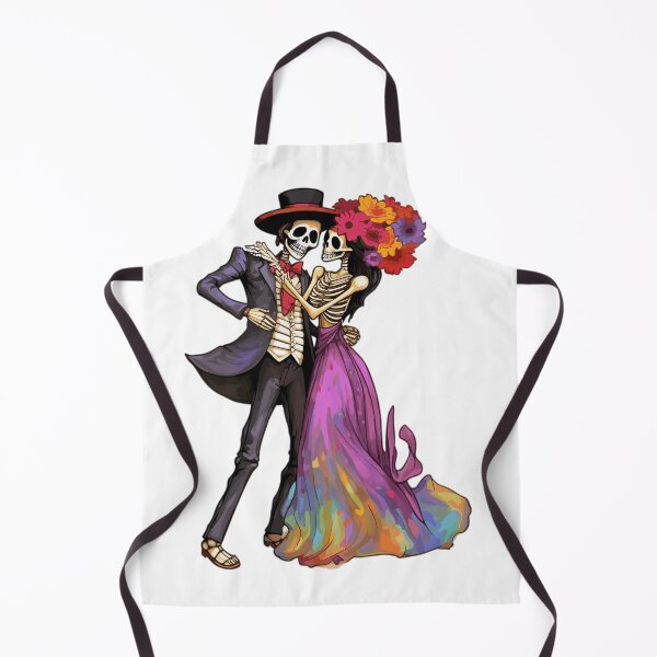 Item preview, Catrina Couple in love, colorful watercolor sticker set(3) designed and sold by melyD74.