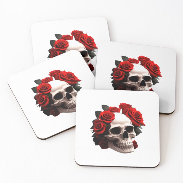 Item preview, SKULL ROSES HALLOWEEN DAY OF THE DEAD DIA DE MUERTOS MEXICAN #ogirdor designed and sold by ogirdorgraphics.