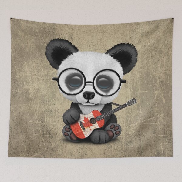 Item preview, Baby Panda Playing Canadian Flag Guitar designed and sold by JeffBartels.