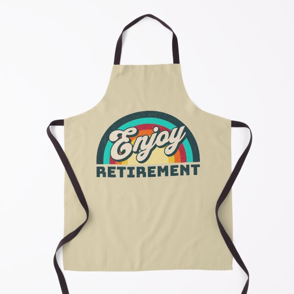 Item preview, Enjoy Retirement (retro rainbow distressed lettering) designed and sold by Gilby-Designs.