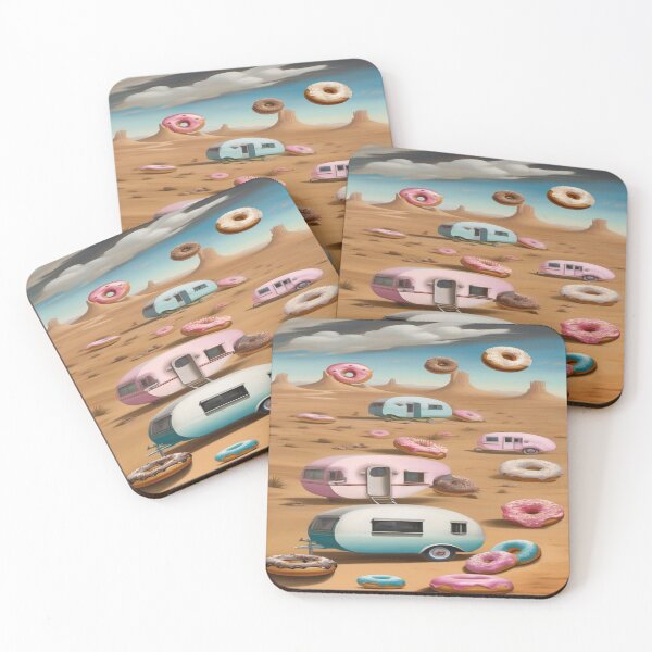 Item preview, Donuts Caravans Surreal Painting designed and sold by druidwolfart.
