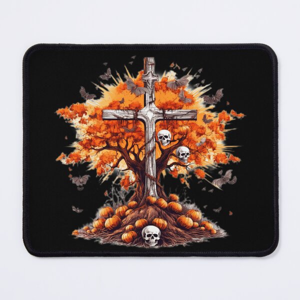 Item preview, Halloween Skull And Bones Rock Gothic tree designed and sold by PugD.