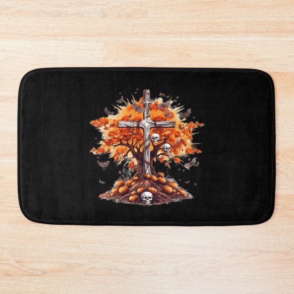 Item preview, Halloween Skull And Bones Rock Gothic tree designed and sold by PugD.