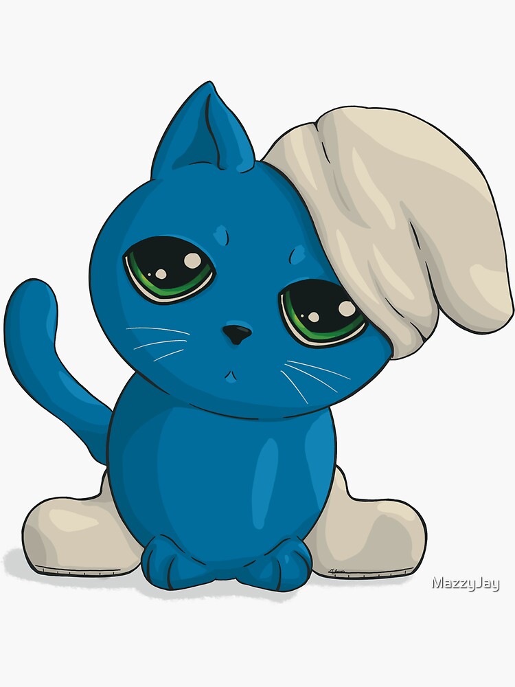 SMURF CAT (GATO PITUFO) #shorts #smurfcat 