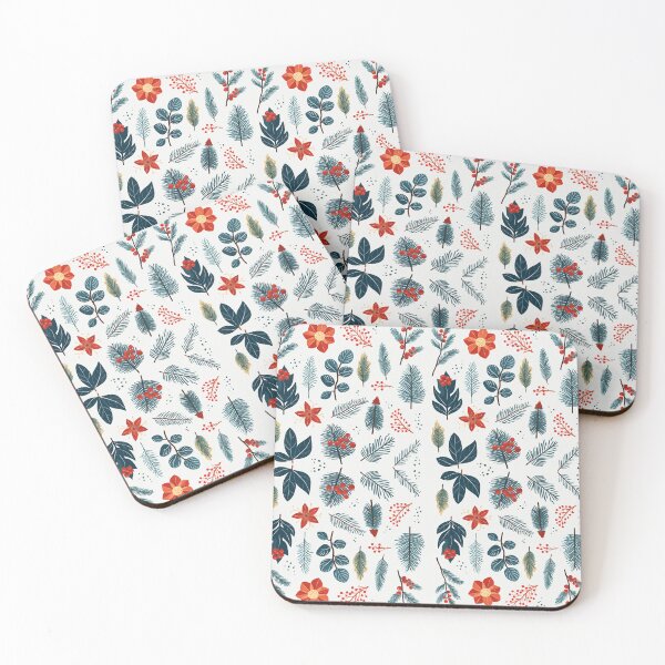 Item preview, Christmas floral pattern designed and sold by RenderlyYours.