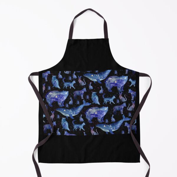 Item preview, Blue Celestial Animal Pattern designed and sold by Marissa Brown.