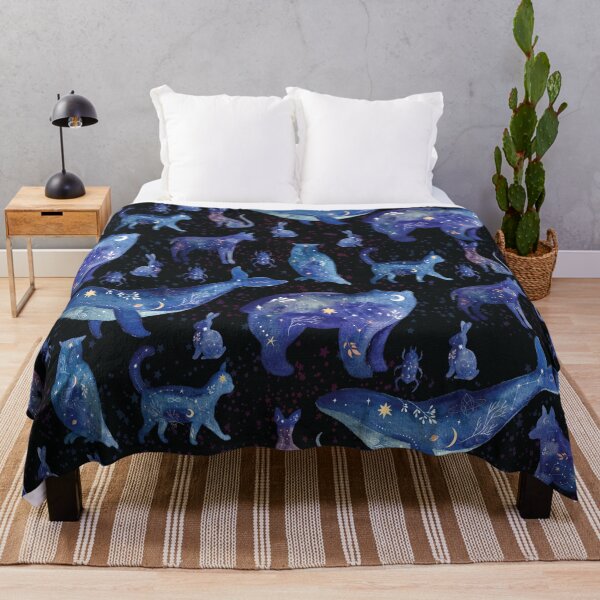 Item preview, Blue Celestial Animal Pattern designed and sold by Marissa Brown.
