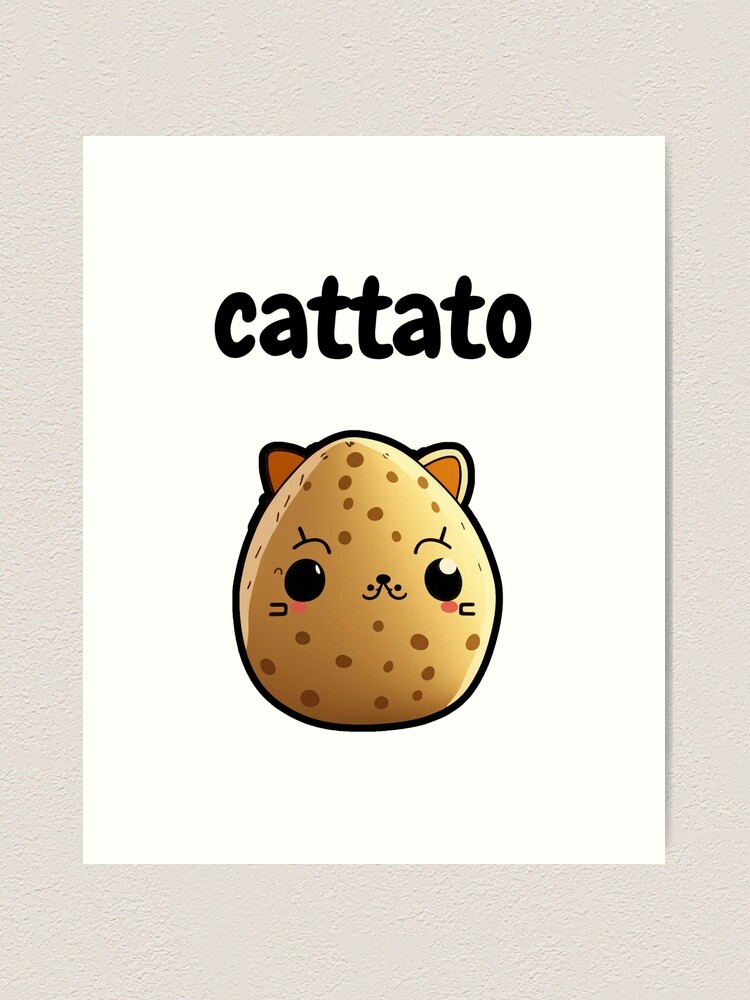 Cute Potato Art Print