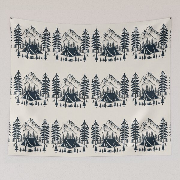 Item preview, Camping at the Foot of the Mountains designed and sold by AOCollections.