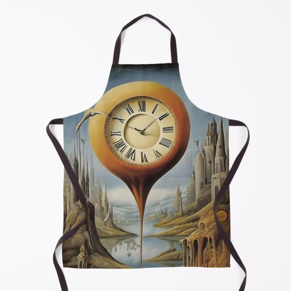 Item preview, Melting Clock surrealist painting designed and sold by druidwolfart.