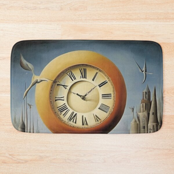 Item preview, Melting Clock surrealist painting designed and sold by druidwolfart.