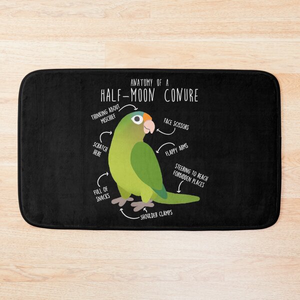 Item preview, Half-Moon Conure Parrot Anatomy designed and sold by Clara Hollins.