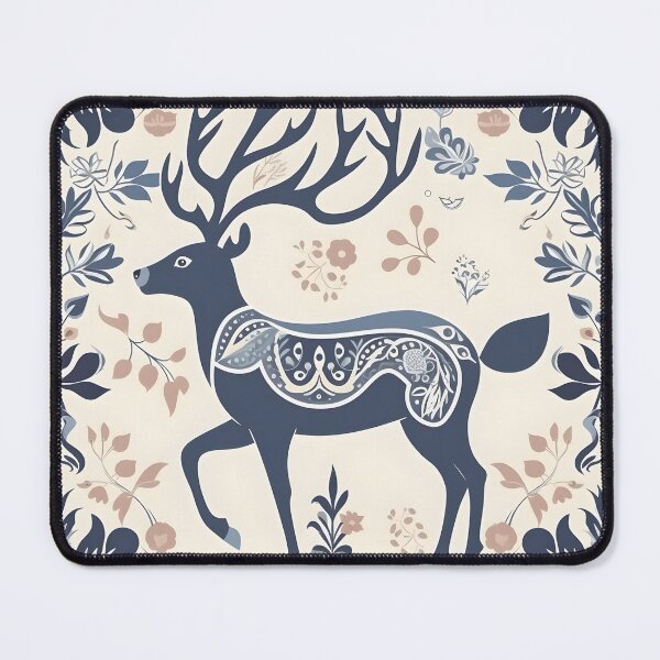 Item preview, Winter Floral Deer designed and sold by wildlynordics.