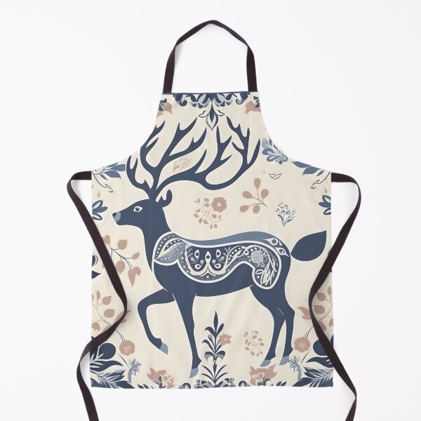 Item preview, Winter Floral Deer designed and sold by wildlynordics.