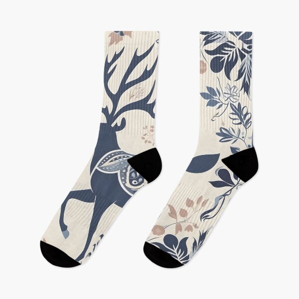 Item preview, Winter Floral Deer designed and sold by wildlynordics.