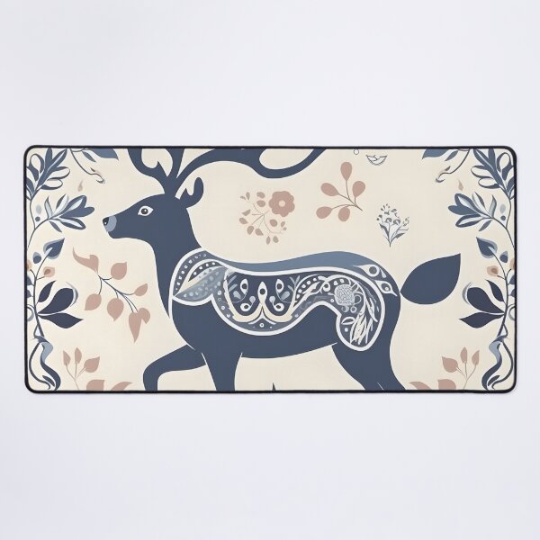 Item preview, Winter Floral Deer designed and sold by wildlynordics.