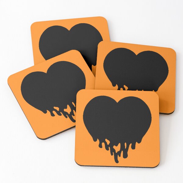 Item preview, Dripping Black Emo Heart designed and sold by kiippers.