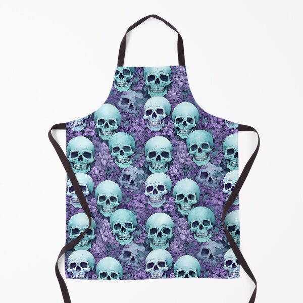 Item preview, Lavender and Teal Skulls Composite Overlay Pattern #1 designed and sold by ARTficiallyAnon.
