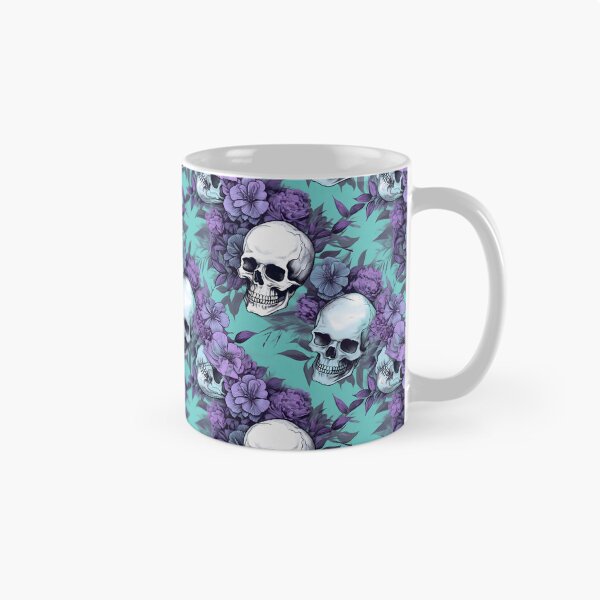 Item preview, Lavender and Teal Skulls Composite Overlay Pattern #2 designed and sold by ARTficiallyAnon.