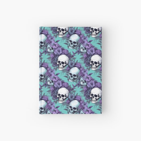 Item preview, Lavender and Teal Skulls Composite Overlay Pattern #2 designed and sold by ARTficiallyAnon.